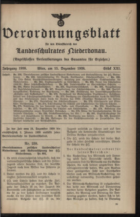 Verordnungsblatt für den Dienstbereich des niederösterreichischen Landesschulrates 19381215 Seite: 1