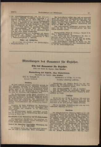 Verordnungsblatt für den Dienstbereich des niederösterreichischen Landesschulrates 19390115 Seite: 9