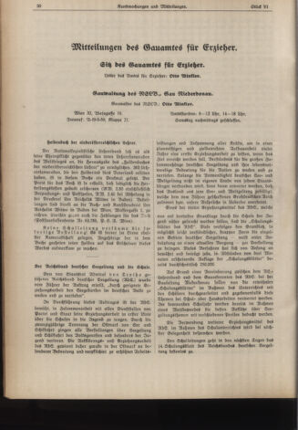 Verordnungsblatt für den Dienstbereich des niederösterreichischen Landesschulrates 19390315 Seite: 6