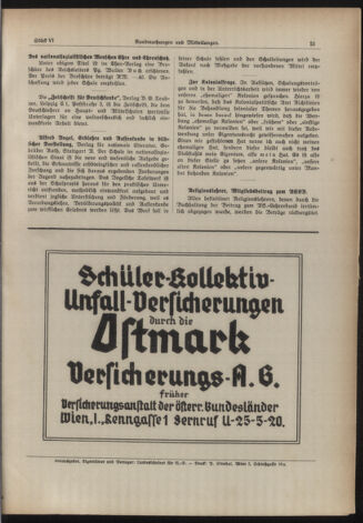 Verordnungsblatt für den Dienstbereich des niederösterreichischen Landesschulrates 19390315 Seite: 7