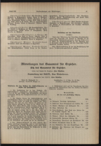 Verordnungsblatt für den Dienstbereich des niederösterreichischen Landesschulrates 19390415 Seite: 7