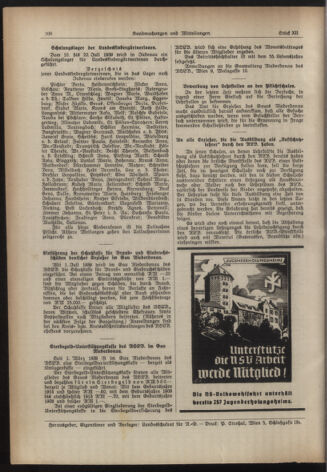 Verordnungsblatt für den Dienstbereich des niederösterreichischen Landesschulrates 19390615 Seite: 12