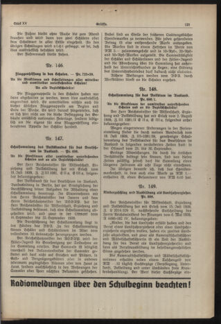 Verordnungsblatt für den Dienstbereich des niederösterreichischen Landesschulrates 19390901 Seite: 3