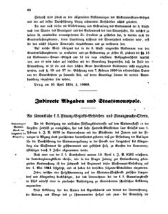 Verordnungsblatt für den Dienstbereich des K.K. Finanzministeriums für die im Reichsrate vertretenen Königreiche und Länder 18540423 Seite: 8