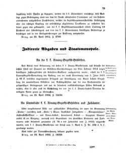 Verordnungsblatt für den Dienstbereich des K.K. Finanzministeriums für die im Reichsrate vertretenen Königreiche und Länder 18540502 Seite: 5