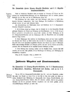 Verordnungsblatt für den Dienstbereich des K.K. Finanzministeriums für die im Reichsrate vertretenen Königreiche und Länder 18541228 Seite: 2