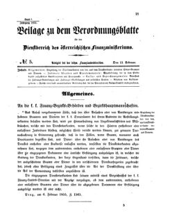 Verordnungsblatt für den Dienstbereich des K.K. Finanzministeriums für die im Reichsrate vertretenen Königreiche und Länder