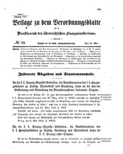 Verordnungsblatt für den Dienstbereich des K.K. Finanzministeriums für die im Reichsrate vertretenen Königreiche und Länder