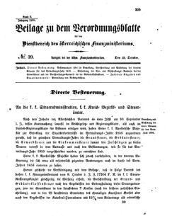 Verordnungsblatt für den Dienstbereich des K.K. Finanzministeriums für die im Reichsrate vertretenen Königreiche und Länder 18551025 Seite: 1