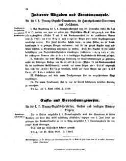 Verordnungsblatt für den Dienstbereich des K.K. Finanzministeriums für die im Reichsrate vertretenen Königreiche und Länder 18560418 Seite: 4