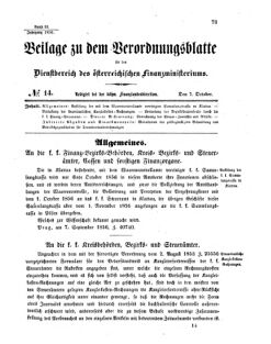 Verordnungsblatt für den Dienstbereich des K.K. Finanzministeriums für die im Reichsrate vertretenen Königreiche und Länder