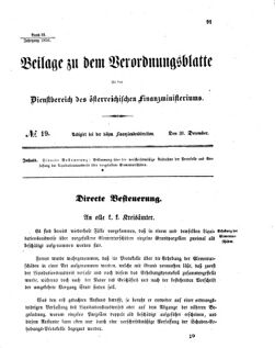 Verordnungsblatt für den Dienstbereich des K.K. Finanzministeriums für die im Reichsrate vertretenen Königreiche und Länder