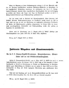 Verordnungsblatt für den Dienstbereich des K.K. Finanzministeriums für die im Reichsrate vertretenen Königreiche und Länder 18570821 Seite: 3