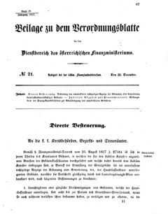 Verordnungsblatt für den Dienstbereich des K.K. Finanzministeriums für die im Reichsrate vertretenen Königreiche und Länder