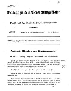 Verordnungsblatt für den Dienstbereich des K.K. Finanzministeriums für die im Reichsrate vertretenen Königreiche und Länder