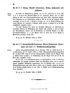 Verordnungsblatt für den Dienstbereich des K.K. Finanzministeriums für die im Reichsrate vertretenen Königreiche und Länder 18581229 Seite: 2