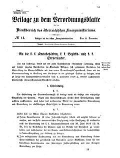 Verordnungsblatt für den Dienstbereich des K.K. Finanzministeriums für die im Reichsrate vertretenen Königreiche und Länder 18581231 Seite: 3