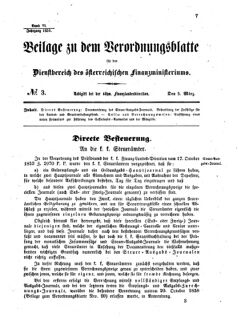 Verordnungsblatt für den Dienstbereich des K.K. Finanzministeriums für die im Reichsrate vertretenen Königreiche und Länder