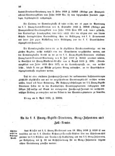 Verordnungsblatt für den Dienstbereich des K.K. Finanzministeriums für die im Reichsrate vertretenen Königreiche und Länder 18590426 Seite: 2