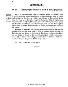 Verordnungsblatt für den Dienstbereich des K.K. Finanzministeriums für die im Reichsrate vertretenen Königreiche und Länder 18610118 Seite: 2