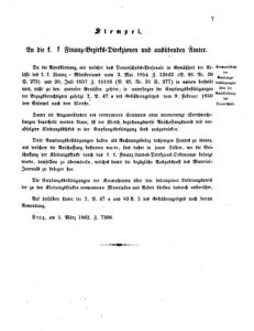 Verordnungsblatt für den Dienstbereich des K.K. Finanzministeriums für die im Reichsrate vertretenen Königreiche und Länder 18620410 Seite: 3