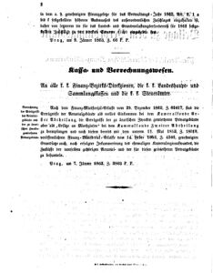 Verordnungsblatt für den Dienstbereich des K.K. Finanzministeriums für die im Reichsrate vertretenen Königreiche und Länder 18630121 Seite: 2