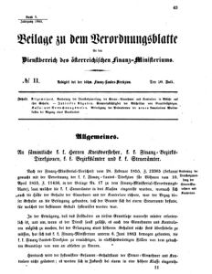 Verordnungsblatt für den Dienstbereich des K.K. Finanzministeriums für die im Reichsrate vertretenen Königreiche und Länder