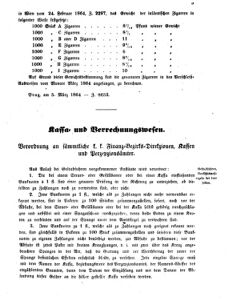 Verordnungsblatt für den Dienstbereich des K.K. Finanzministeriums für die im Reichsrate vertretenen Königreiche und Länder 18640315 Seite: 3