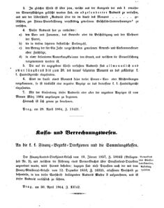 Verordnungsblatt für den Dienstbereich des K.K. Finanzministeriums für die im Reichsrate vertretenen Königreiche und Länder 18640504 Seite: 3