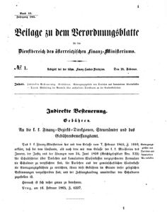 Verordnungsblatt für den Dienstbereich des K.K. Finanzministeriums für die im Reichsrate vertretenen Königreiche und Länder