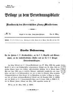 Verordnungsblatt für den Dienstbereich des K.K. Finanzministeriums für die im Reichsrate vertretenen Königreiche und Länder