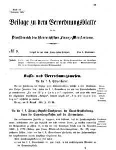 Verordnungsblatt für den Dienstbereich des K.K. Finanzministeriums für die im Reichsrate vertretenen Königreiche und Länder