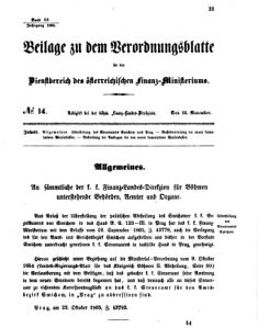 Verordnungsblatt für den Dienstbereich des K.K. Finanzministeriums für die im Reichsrate vertretenen Königreiche und Länder