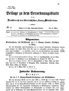 Verordnungsblatt für den Dienstbereich des K.K. Finanzministeriums für die im Reichsrate vertretenen Königreiche und Länder