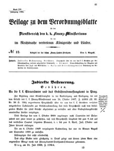 Verordnungsblatt für den Dienstbereich des K.K. Finanzministeriums für die im Reichsrate vertretenen Königreiche und Länder 18680803 Seite: 1