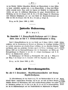 Verordnungsblatt für den Dienstbereich des K.K. Finanzministeriums für die im Reichsrate vertretenen Königreiche und Länder 18690203 Seite: 3