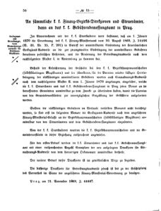 Verordnungsblatt für den Dienstbereich des K.K. Finanzministeriums für die im Reichsrate vertretenen Königreiche und Länder 18691127 Seite: 2