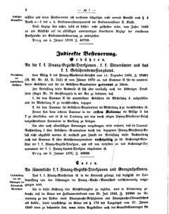 Verordnungsblatt für den Dienstbereich des K.K. Finanzministeriums für die im Reichsrate vertretenen Königreiche und Länder 18700112 Seite: 2