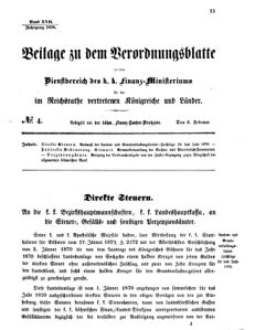 Verordnungsblatt für den Dienstbereich des K.K. Finanzministeriums für die im Reichsrate vertretenen Königreiche und Länder