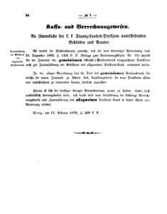 Verordnungsblatt für den Dienstbereich des K.K. Finanzministeriums für die im Reichsrate vertretenen Königreiche und Länder 18700212 Seite: 6