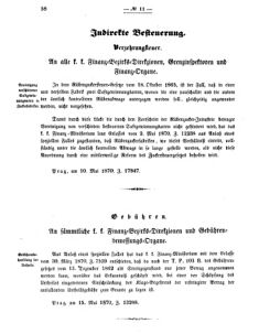 Verordnungsblatt für den Dienstbereich des K.K. Finanzministeriums für die im Reichsrate vertretenen Königreiche und Länder 18700527 Seite: 12