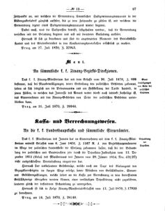 Verordnungsblatt für den Dienstbereich des K.K. Finanzministeriums für die im Reichsrate vertretenen Königreiche und Länder 18700808 Seite: 3