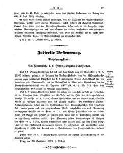 Verordnungsblatt für den Dienstbereich des K.K. Finanzministeriums für die im Reichsrate vertretenen Königreiche und Länder 18701010 Seite: 3