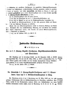 Verordnungsblatt für den Dienstbereich des K.K. Finanzministeriums für die im Reichsrate vertretenen Königreiche und Länder 18710216 Seite: 3