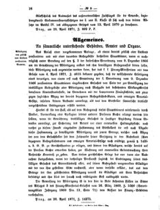 Verordnungsblatt für den Dienstbereich des K.K. Finanzministeriums für die im Reichsrate vertretenen Königreiche und Länder 18710430 Seite: 2