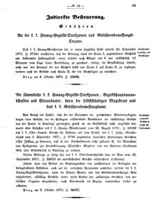 Verordnungsblatt für den Dienstbereich des K.K. Finanzministeriums für die im Reichsrate vertretenen Königreiche und Länder 18711021 Seite: 3