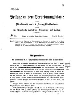 Verordnungsblatt für den Dienstbereich des K.K. Finanzministeriums für die im Reichsrate vertretenen Königreiche und Länder