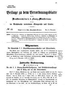 Verordnungsblatt für den Dienstbereich des K.K. Finanzministeriums für die im Reichsrate vertretenen Königreiche und Länder