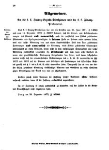 Verordnungsblatt für den Dienstbereich des K.K. Finanzministeriums für die im Reichsrate vertretenen Königreiche und Länder 18721230 Seite: 4