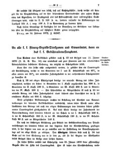 Verordnungsblatt für den Dienstbereich des K.K. Finanzministeriums für die im Reichsrate vertretenen Königreiche und Länder 18730208 Seite: 3